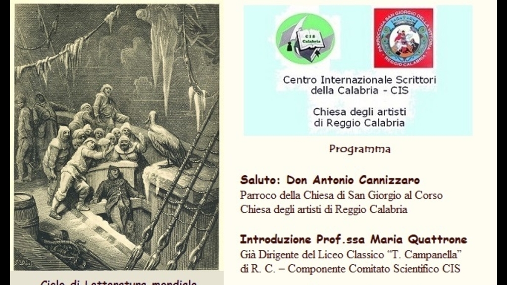 ReggioTV - Samuel Taylor Coleridge: “La ballata del vecchio marinaio
