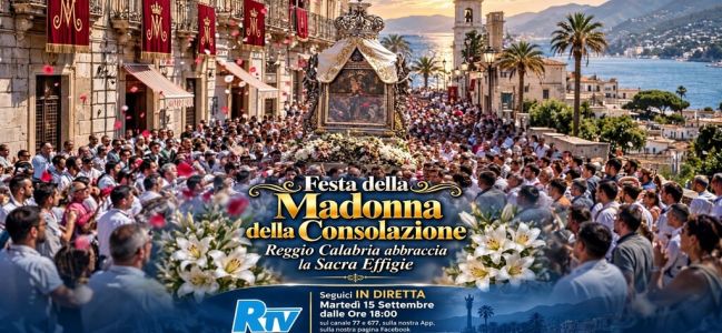 La Processione cittadina della Madonna della Consolazione: Reggio si stringe alla sua Patrona [SEGUI LA DIRETTA SU REGGIOTV]