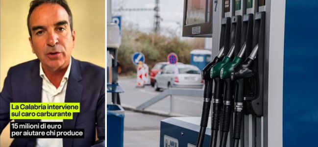 Caro carburante, la Regione stanzia 15 milioni. Occhiuto: "&Egrave; il massimo che la Calabria pu&ograve; fare per chi lavora"