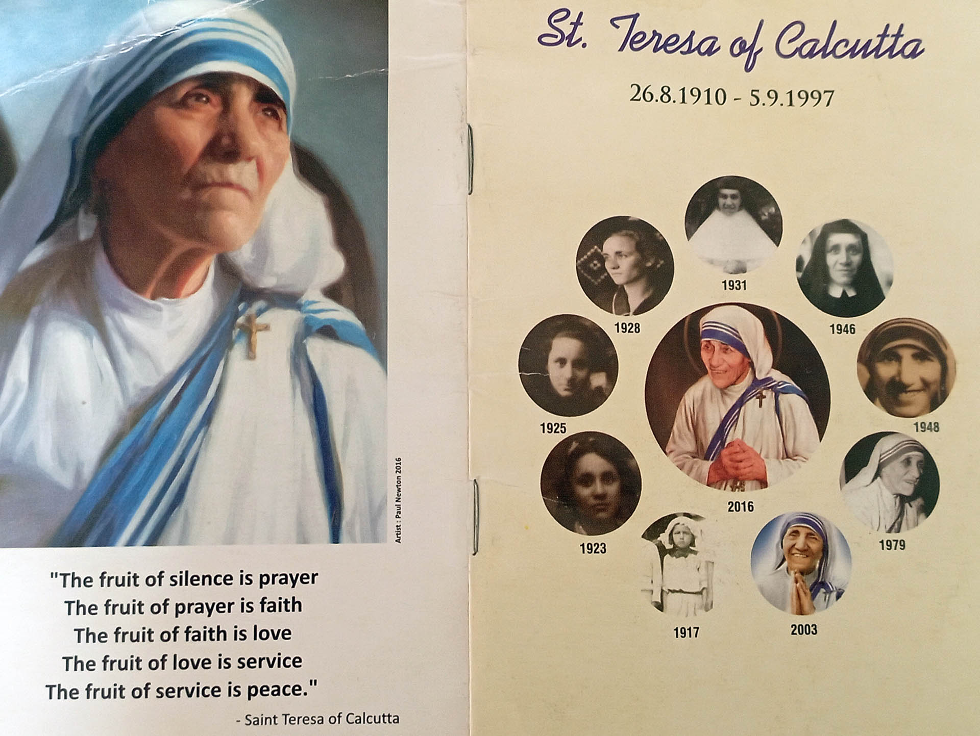 Madre Teresa Di Calcutta è Natale ReggioTV - A 25 anni dalla morte di Madre Teresa di Calcutta a Reggio